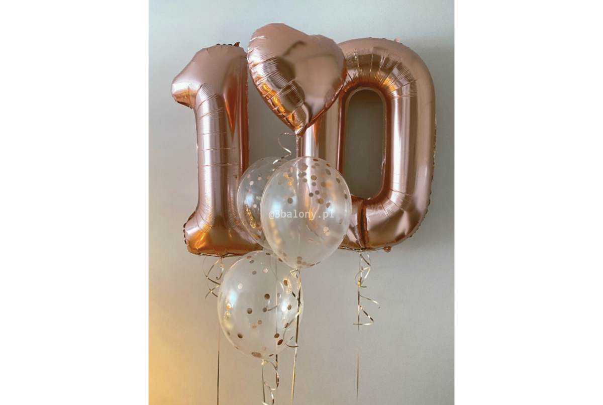 Balony na 10 urodziny