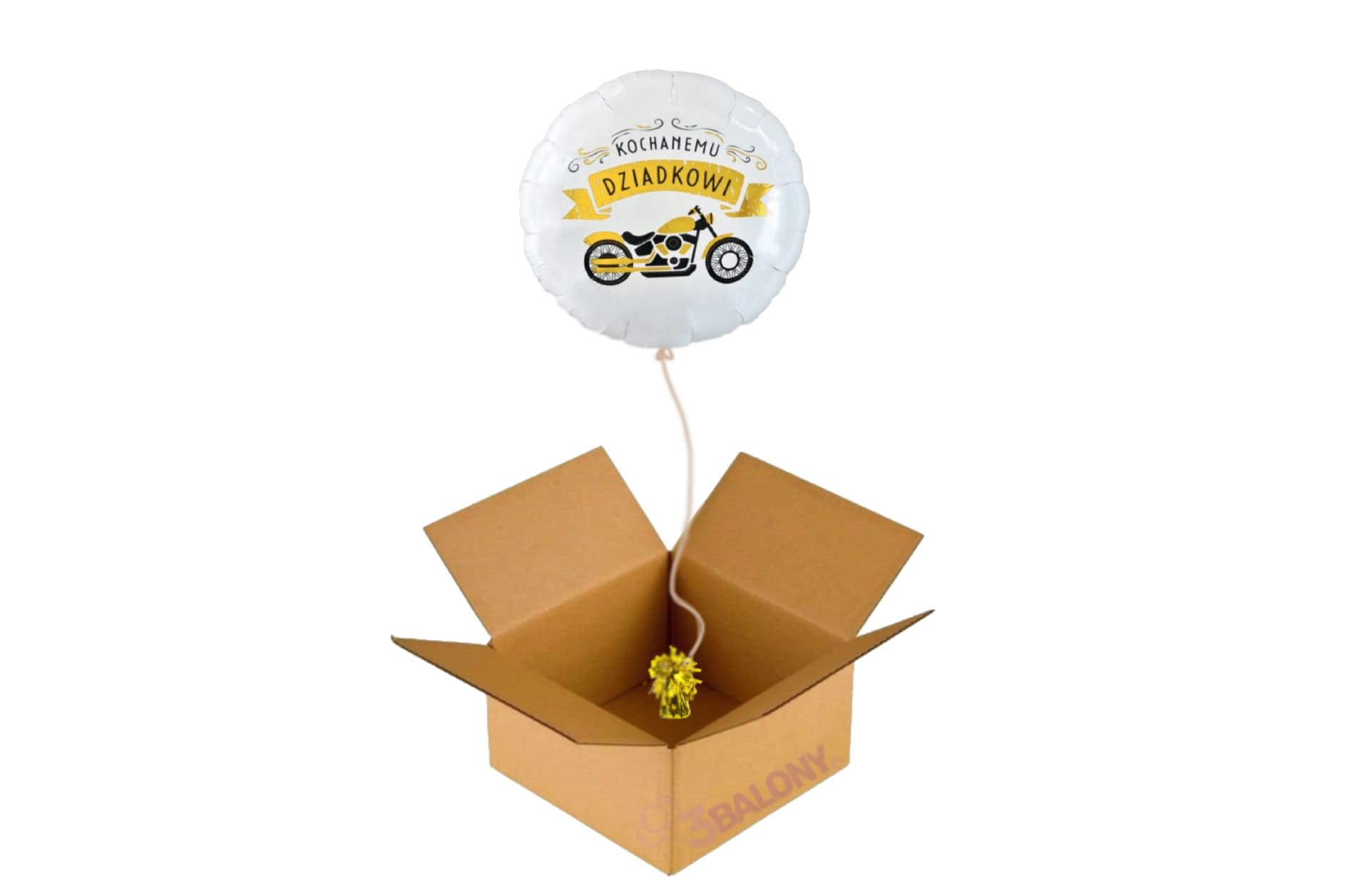Balon foliowy Kochanemu dziadku w pudełku