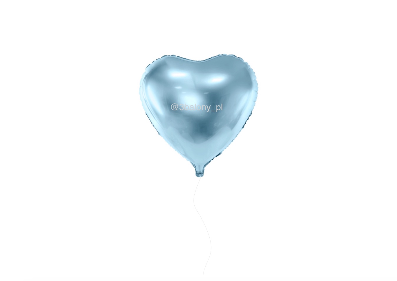 Balon foliowy serce, kolor błękitny 45 cm