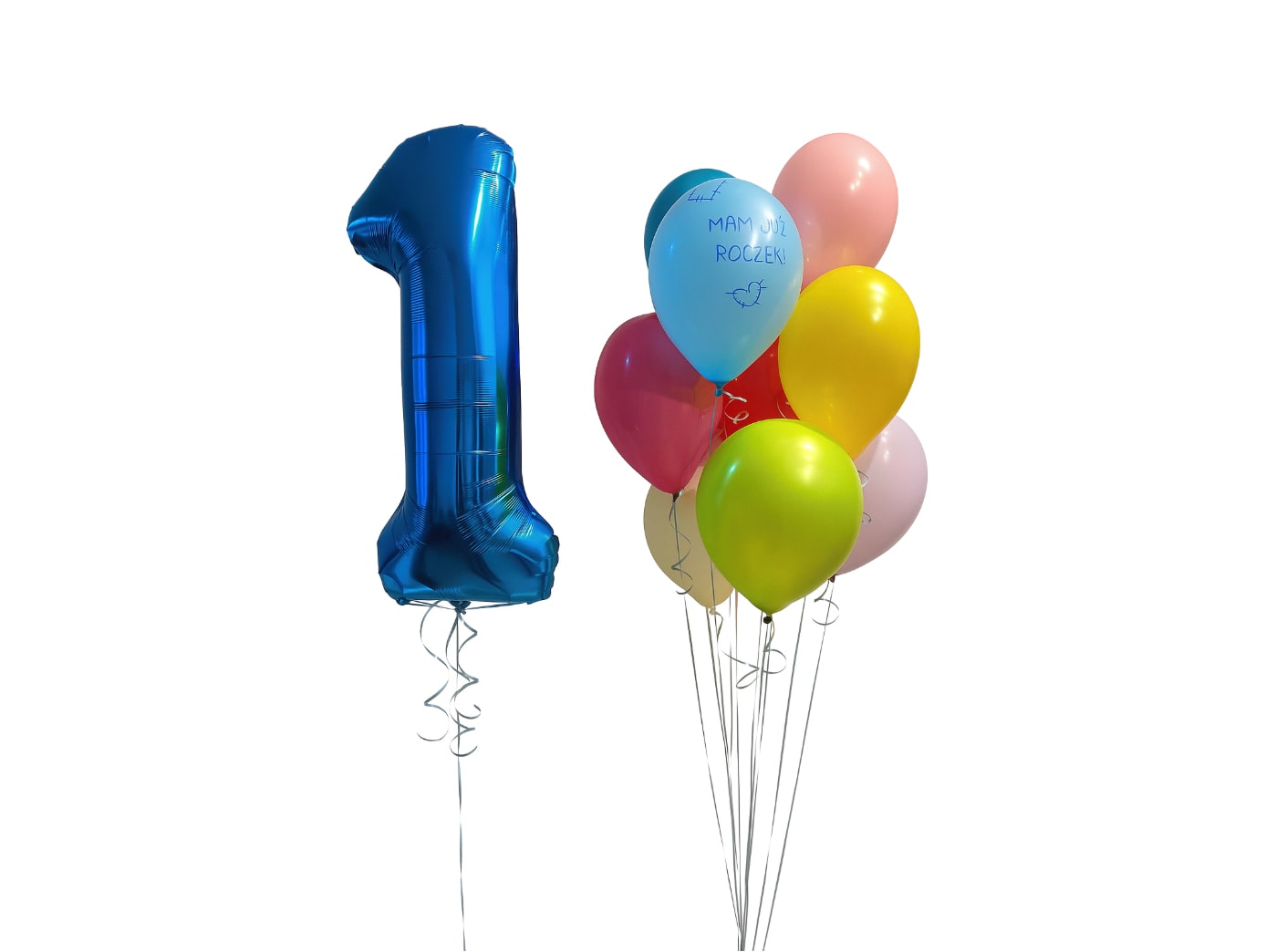 Balony z helem „Mam już roczek”