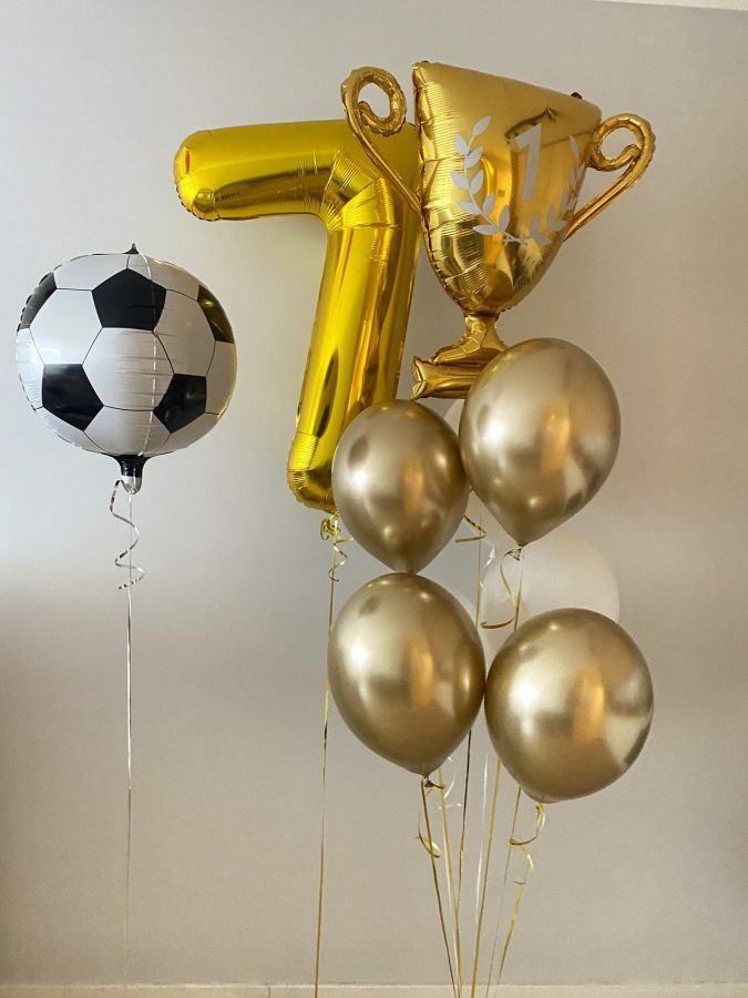 Zestaw balonów z helem dla wielbiciela piłki nożnej