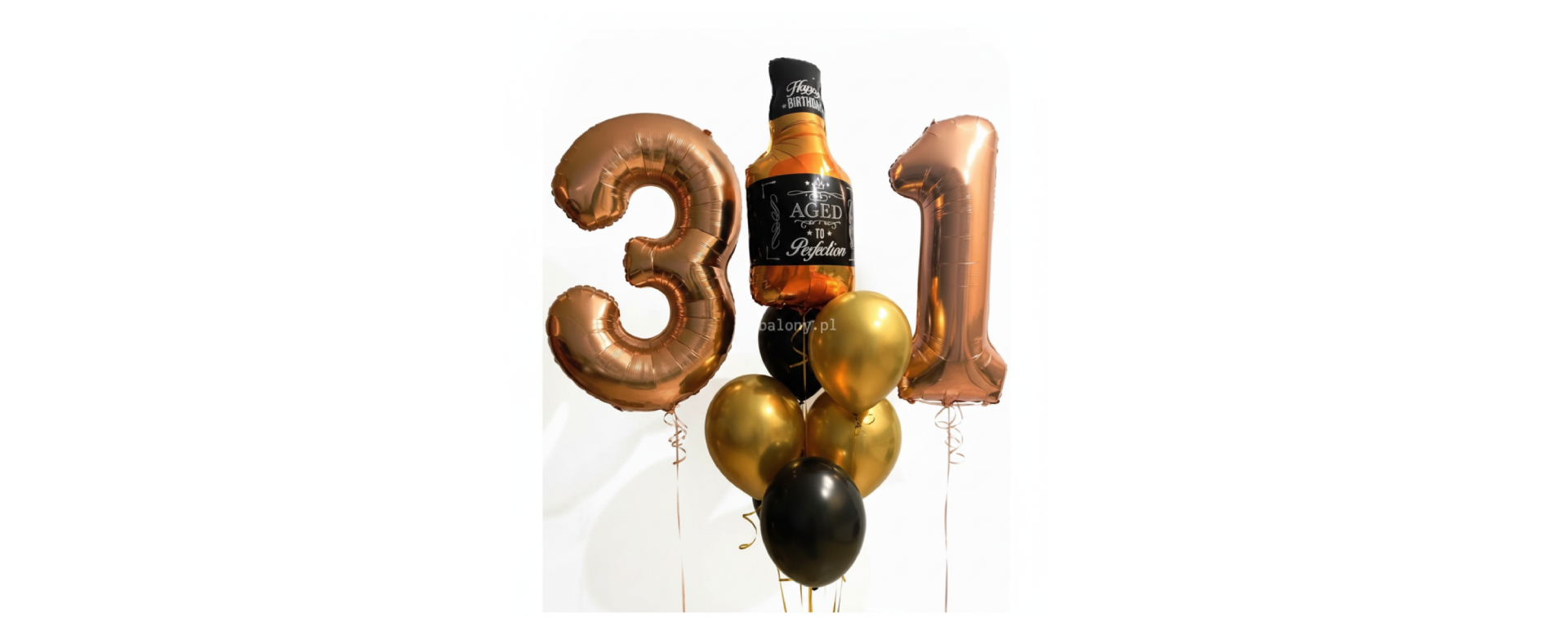 Duży zestaw balonów z whisky