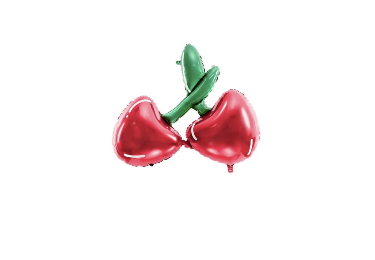Balon foliowy czerwone wiśnie