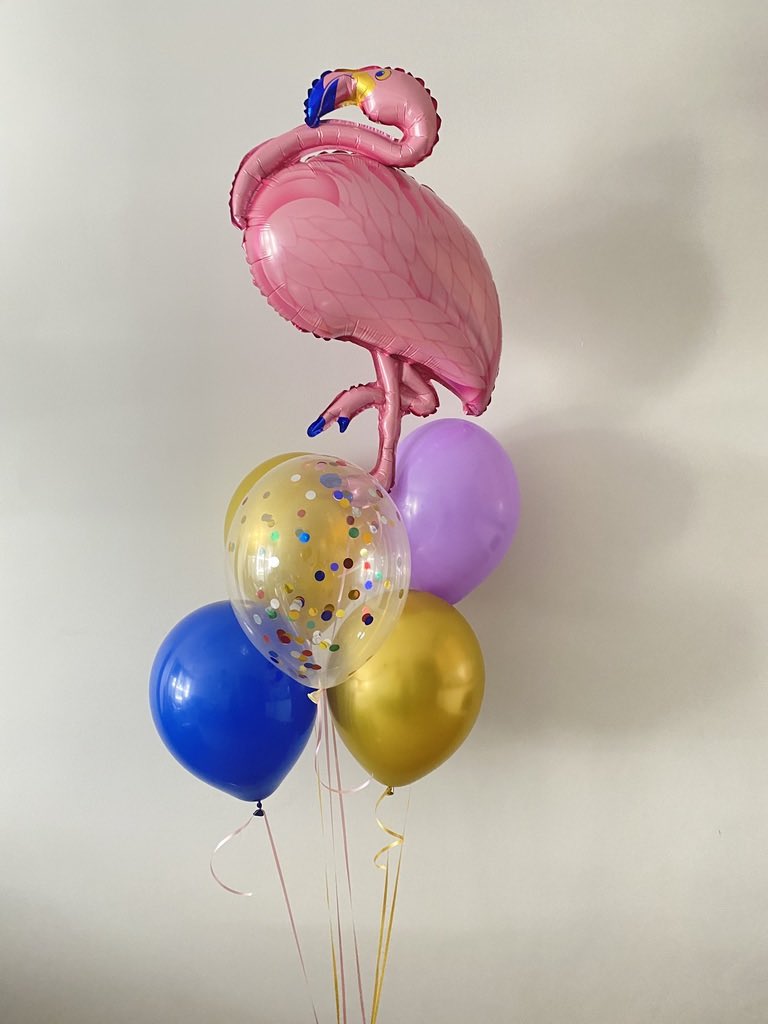 Zestaw balonów z flamingo