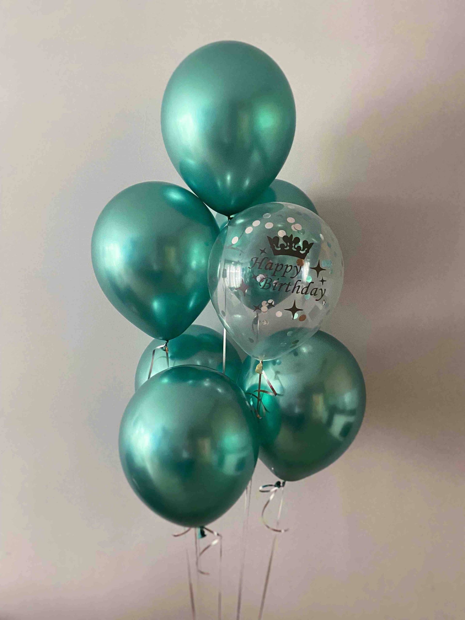 Bukiet balonowy w zielonym kolorze