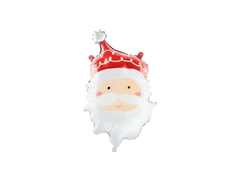 Balon foliowy Mikołaj z helem