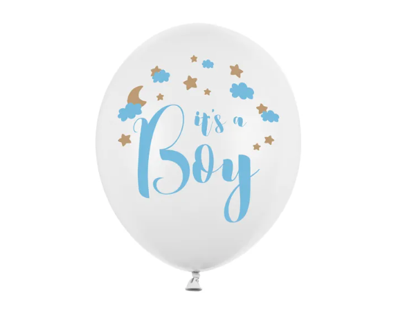 Balon lateksowy z napisem „it is a boy”