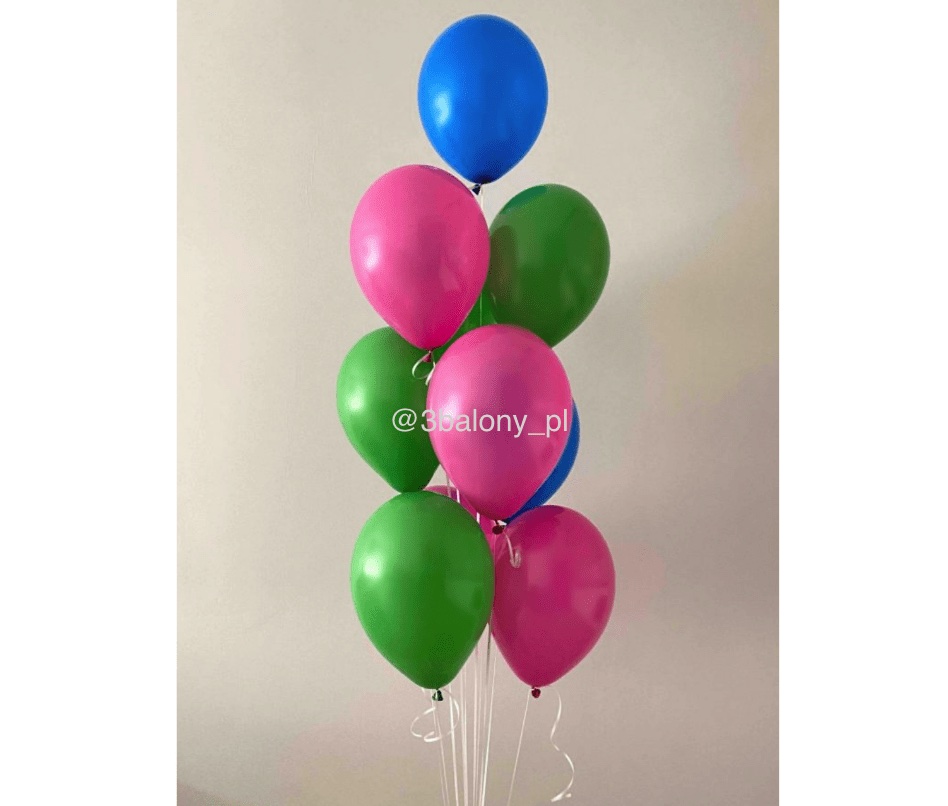 Kolorowy zestaw balonów lateksowych