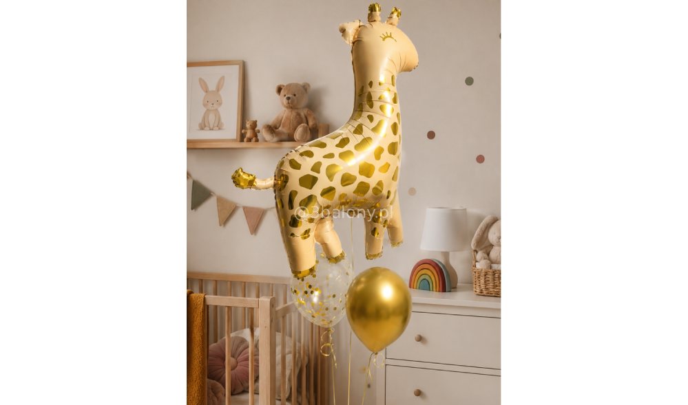 Balon żyrafa 120 cm z balonami
