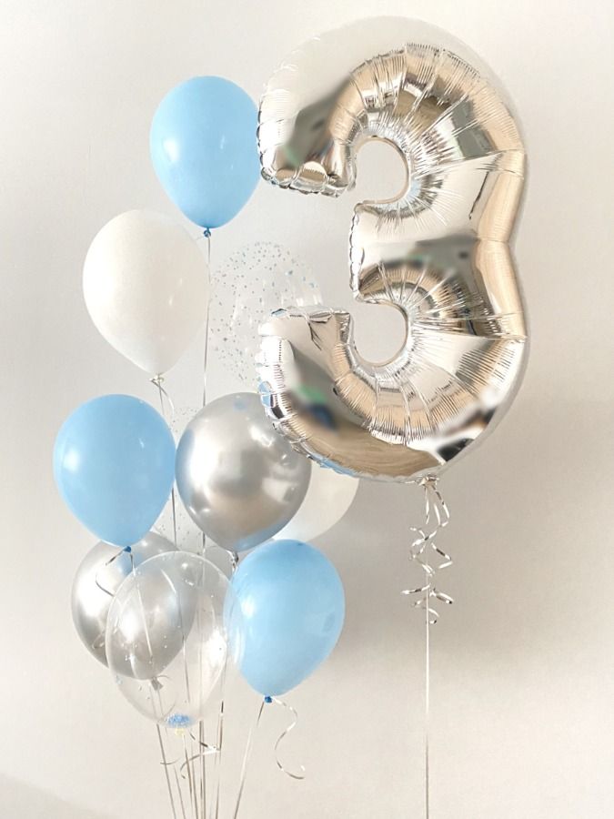 Zestaw balonów na 3 urodziny