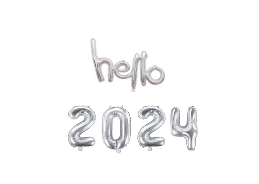 Napis hello 2024