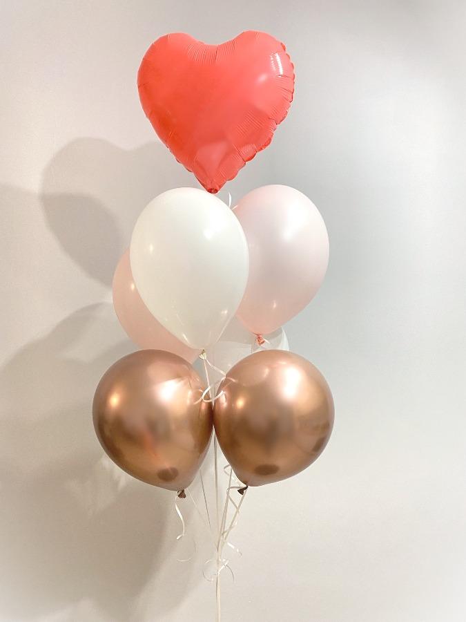 Bukiet balonów z sercem