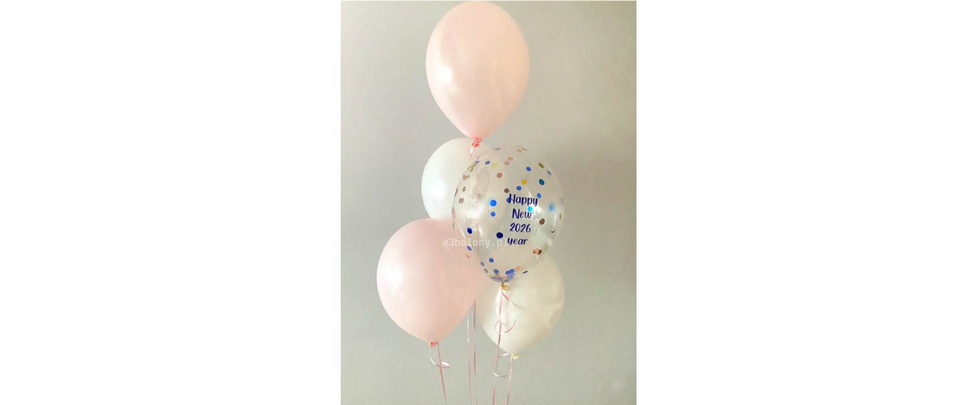 Bukiet balonów z personalizacją w niebieskim kolorze