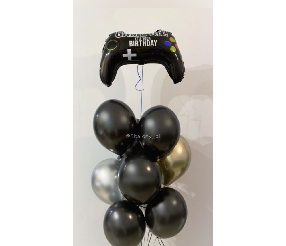 Bukiet balonowy dla gracza – balon Pad + gumowe balony