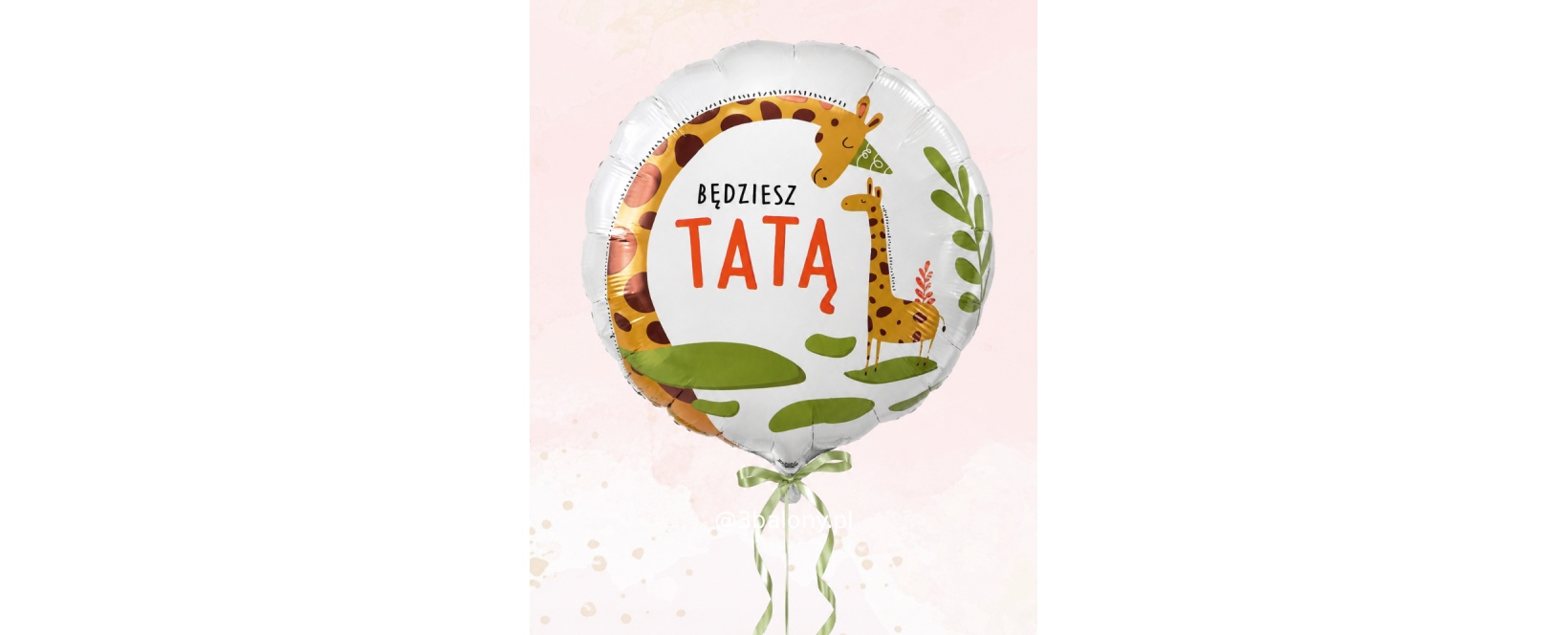 Balon będziesz tatą z helem