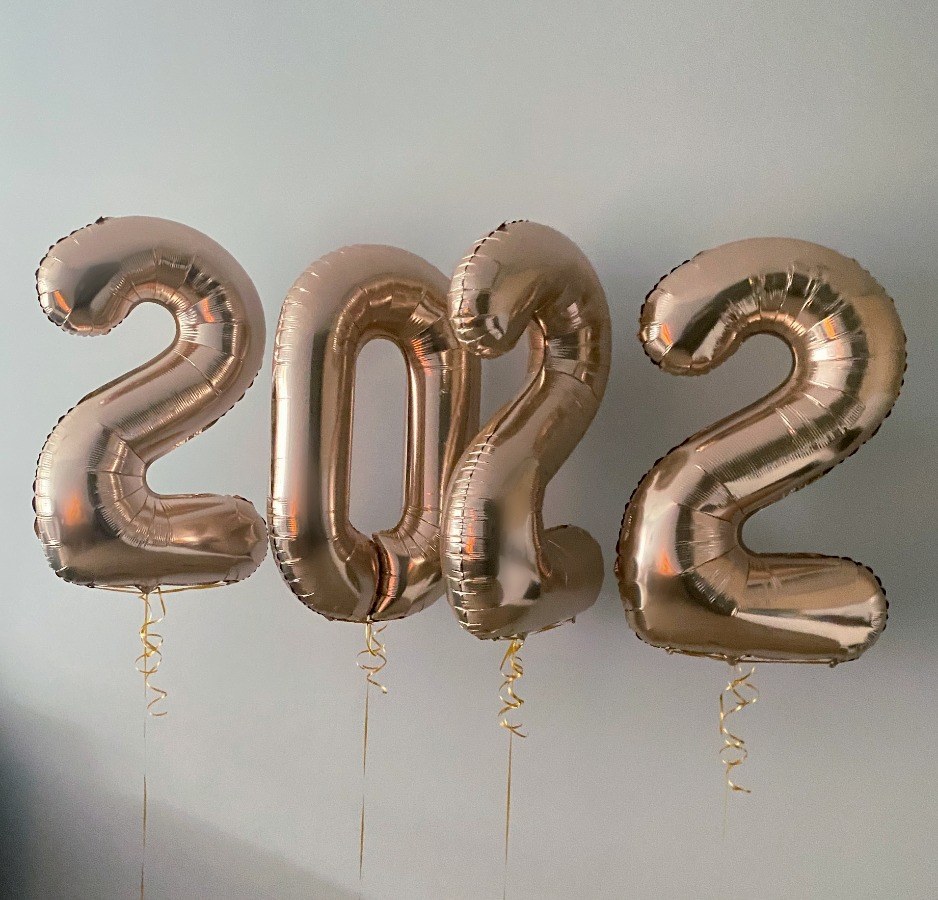 Balon cyfra 2022