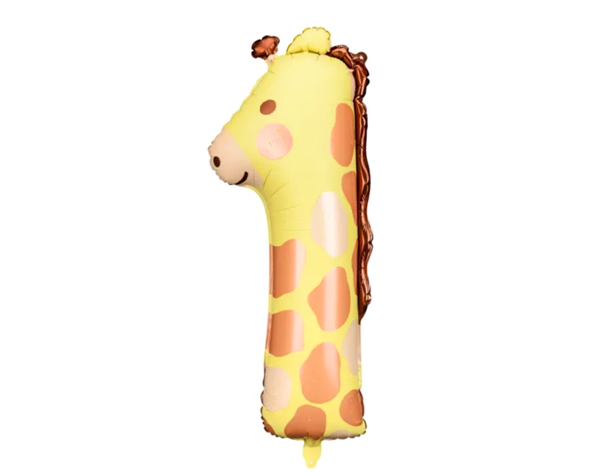 Balon cyfra 1 – żyrafa z helem