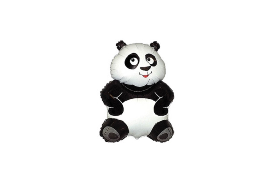 Balon foliowy panda z uśmiechem