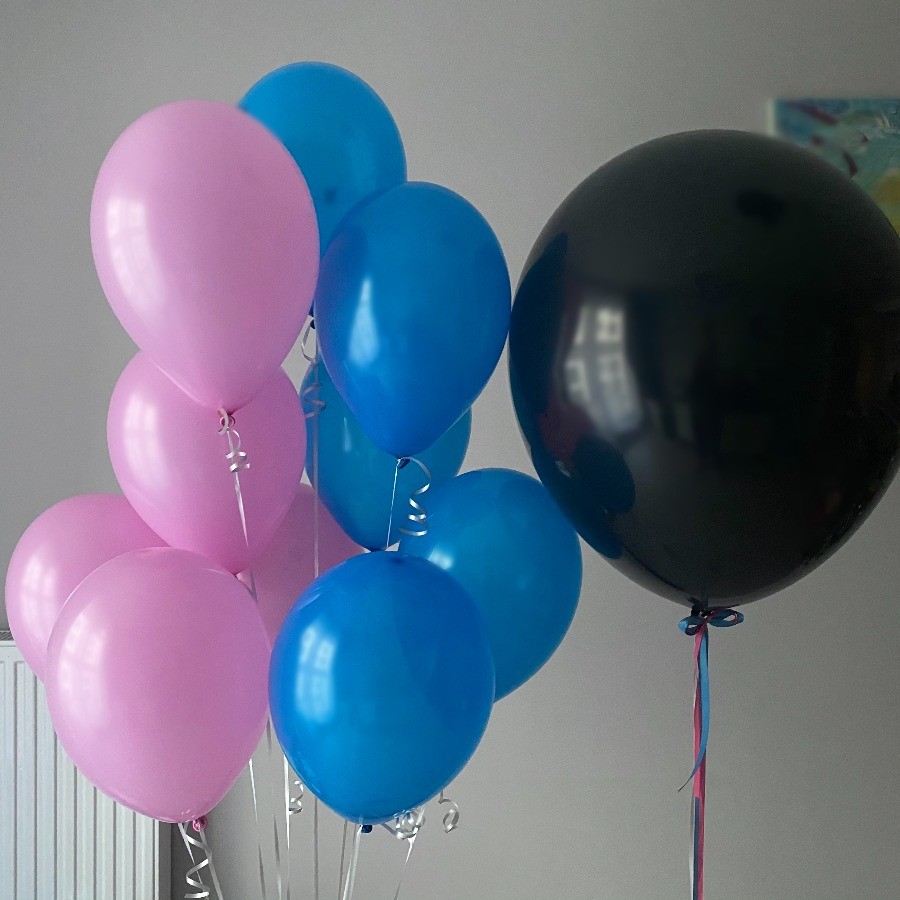 Dekoracje balonowe z helem z niespodzianką