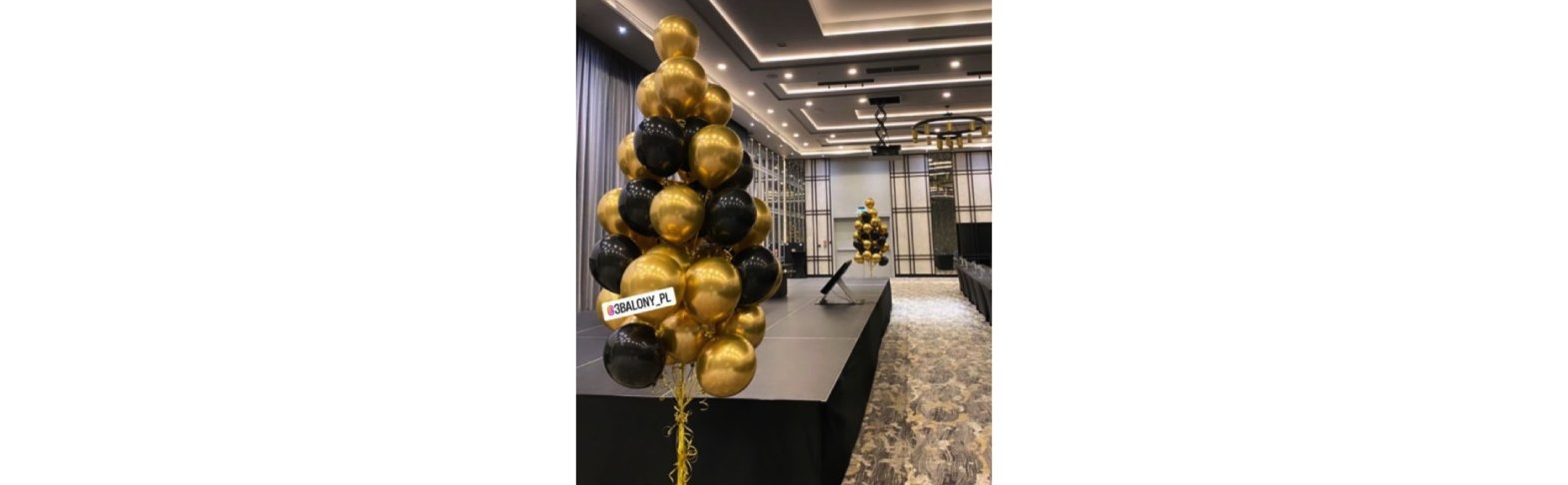 Bukiet LUX DUŻY w czarno-złotym kolorze