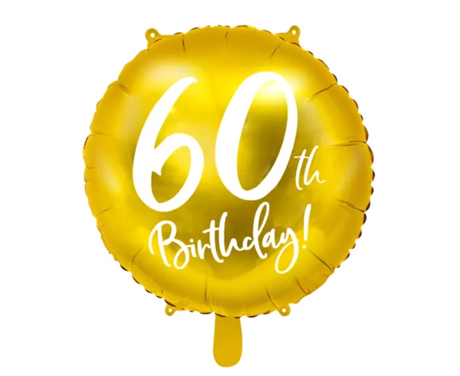 Balon na 60 urodziny