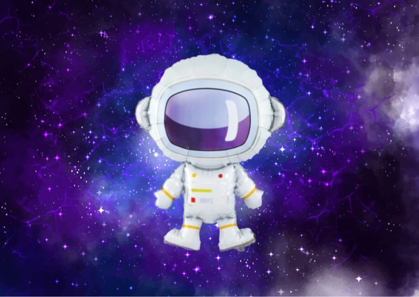 Balon foliowy astronauta z helem