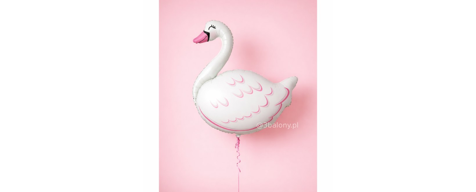 Balon foliowy łabędź z helem