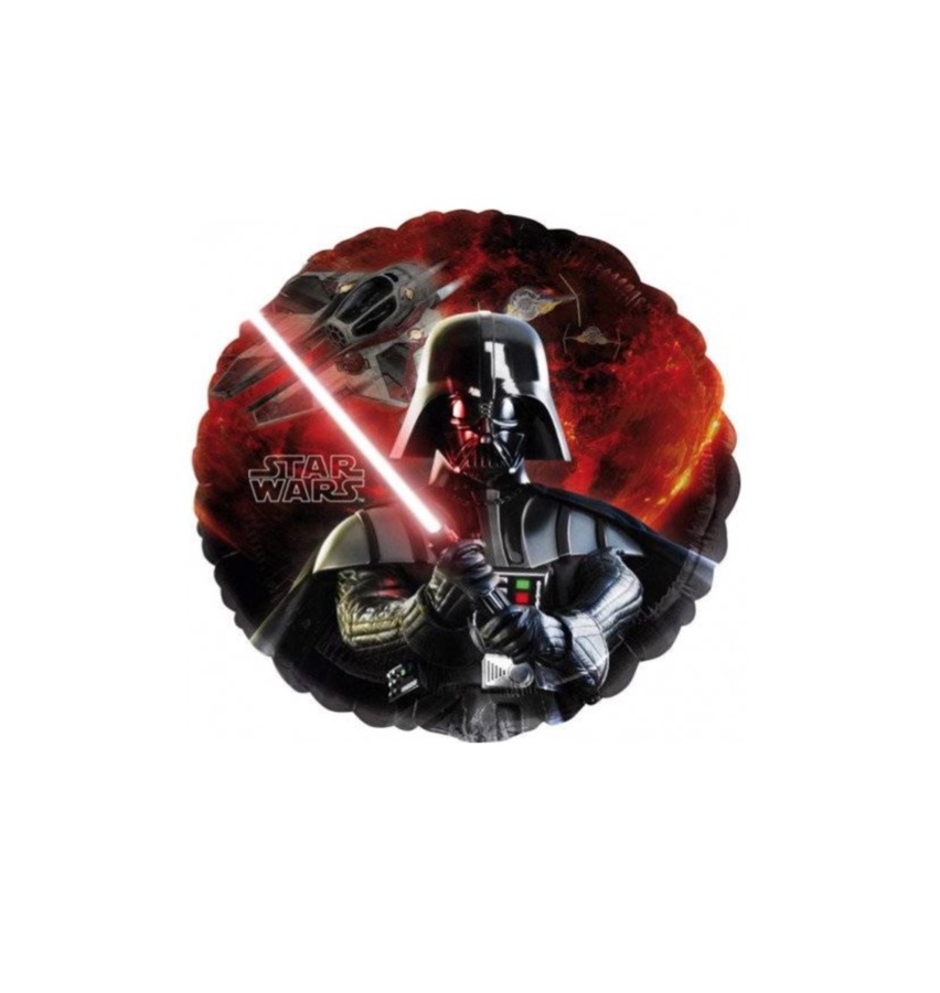 Okrągły balon foliowy Star Wars Darth Vader