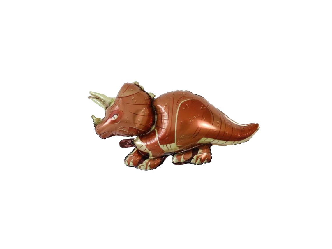 Balon foliowy Dinozaur Triceratops z helem