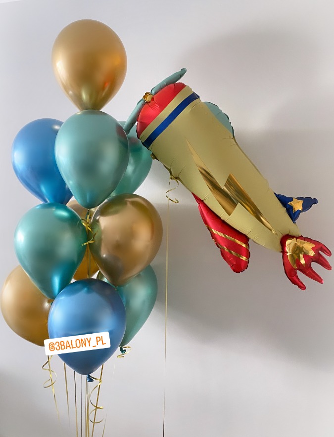 Balon foliowy Samolot w zestawie