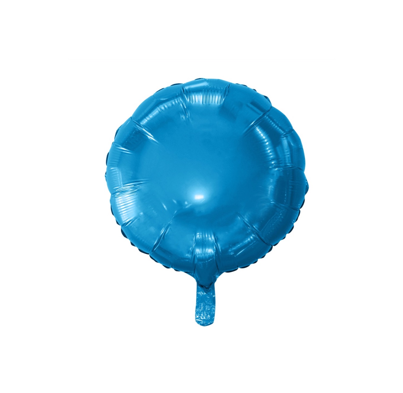 Niebieski balon foliowy kula 18 cali z helem