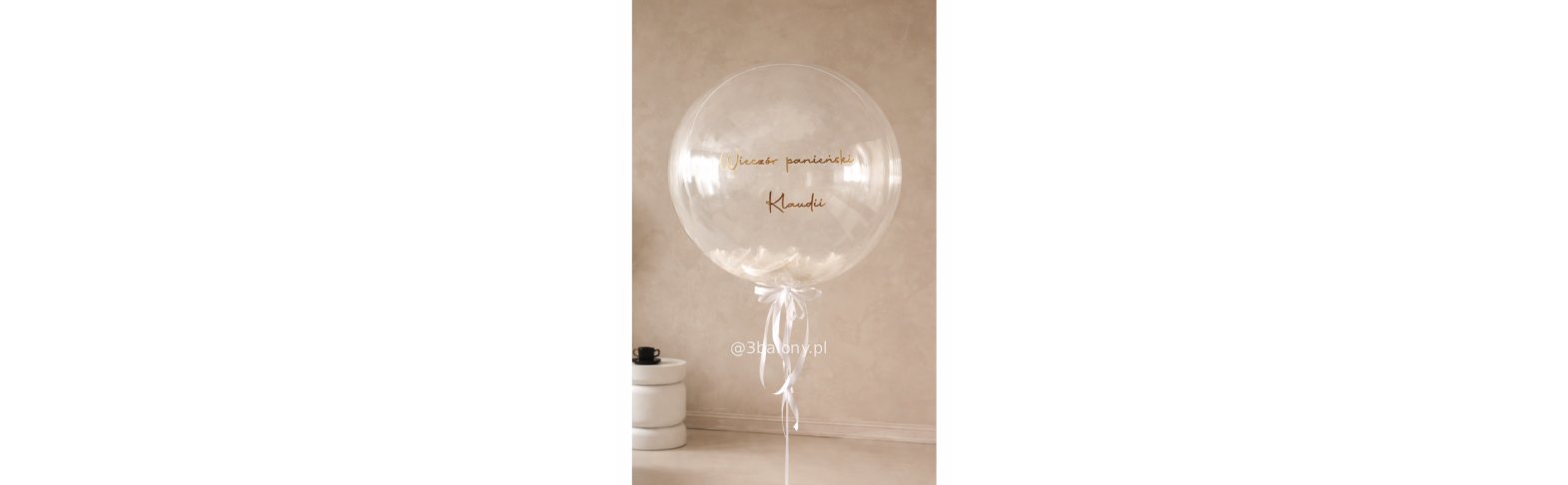 Balon ze złotym napisem wieczór panieński