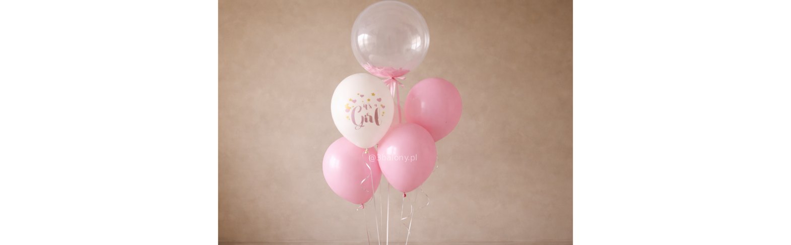 Bukiet balonowy z balonem personalizowanym it is girl