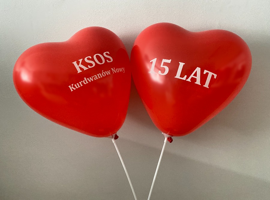 50 balonów lateksowy w kształcie serca z nadrukiem