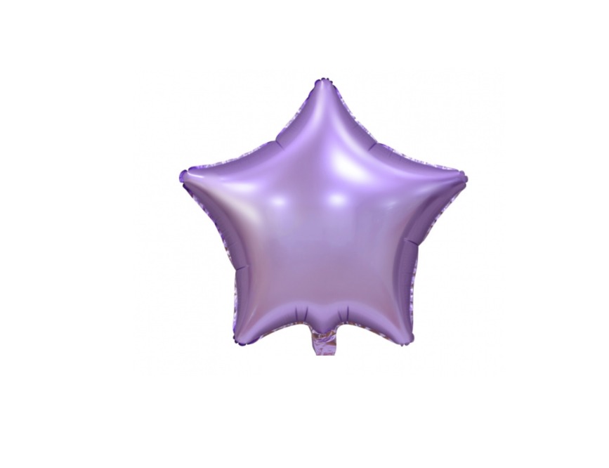 Balon foliowy gwiazda, kolor liliowy