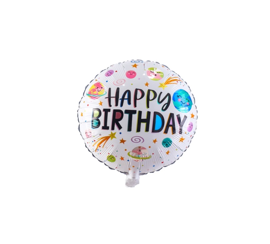 Balon Happy Birthday Kosmos