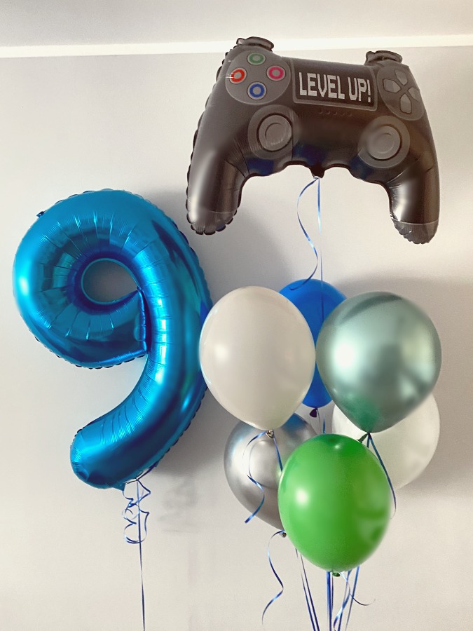 Zestaw balonowy na 9 urodziny z helem