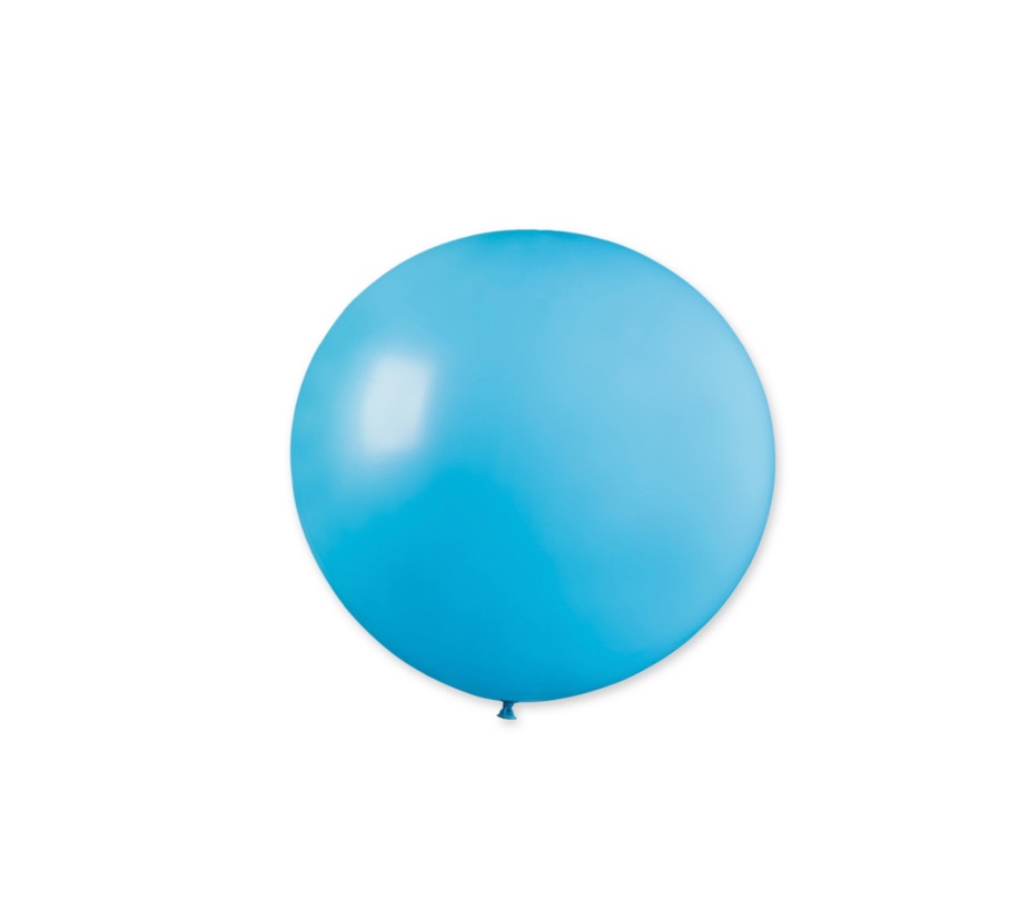 Balon kula XL w błękitnym kolorze z helem