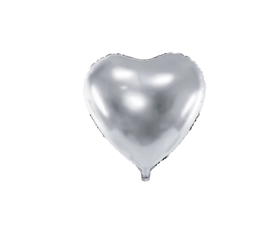 Balon serce z helem, rozmiar 45 cm