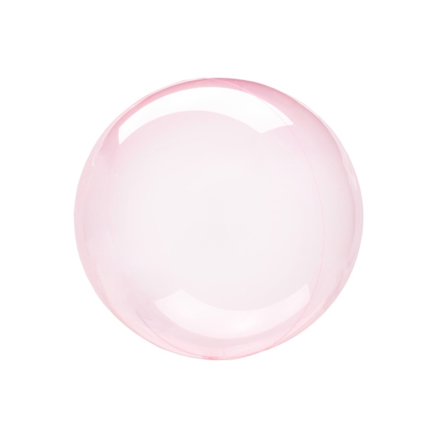 Balon przezroczysty kula, kolor ciemny różowy