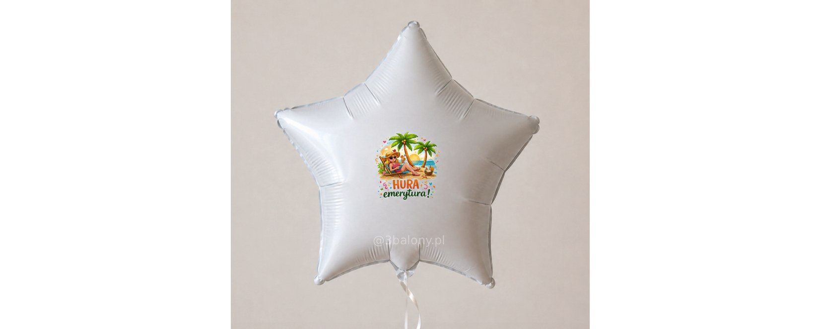 Balon gwiazdka HURA Emerytura