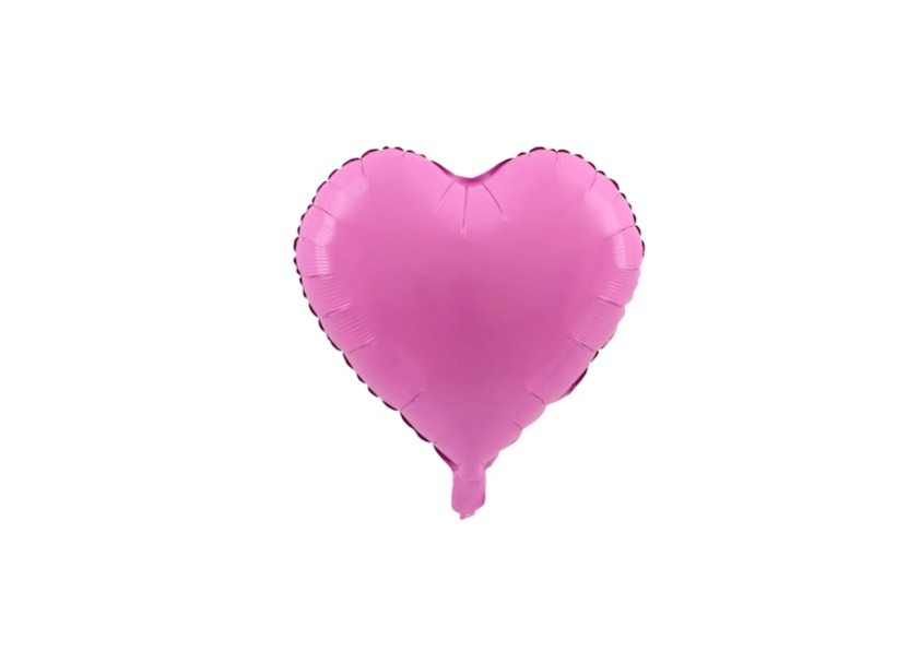 Balon foliowy w kształcie serca w różowym kolorze