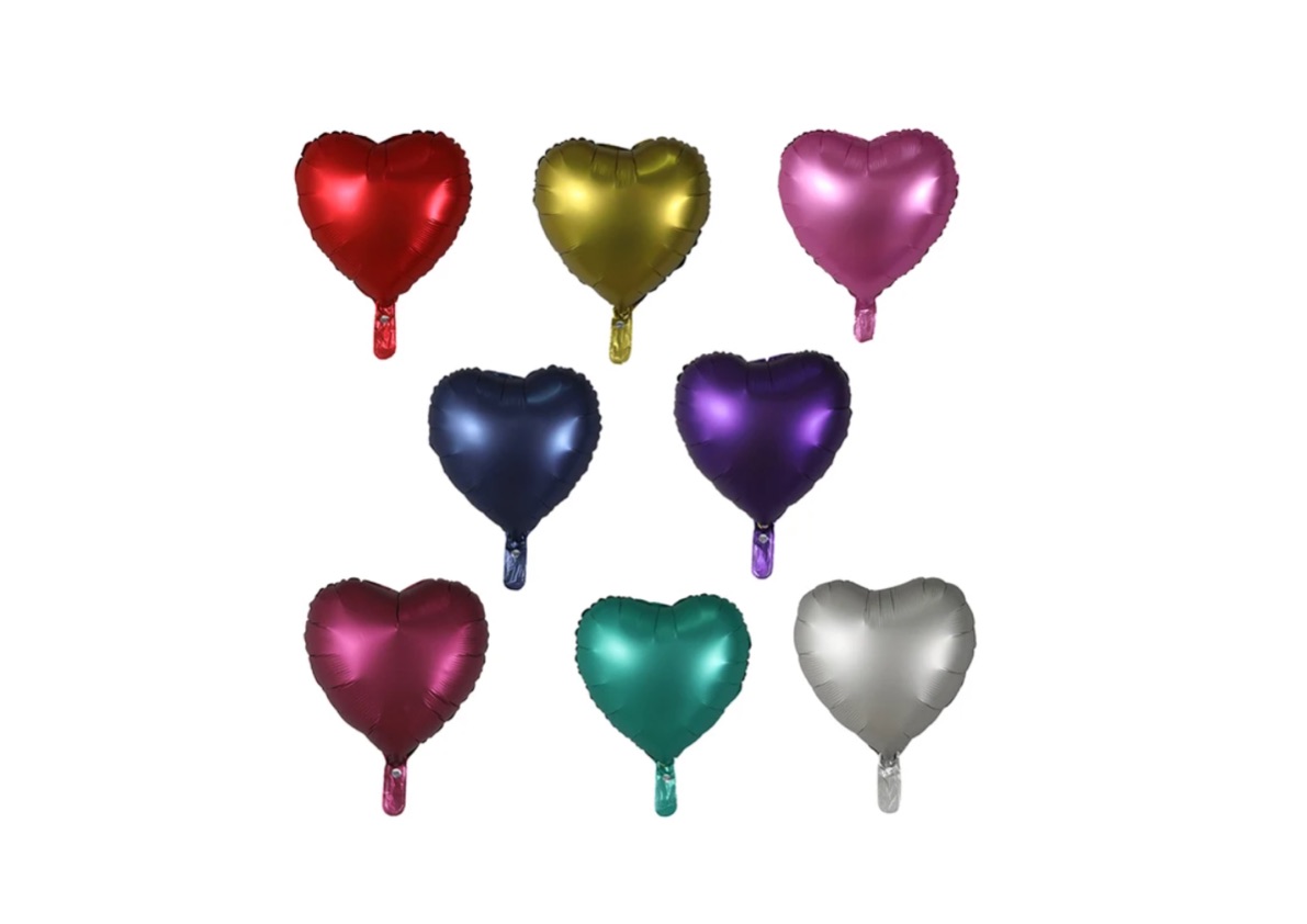 8 balonów matowych w jednym bukiecie