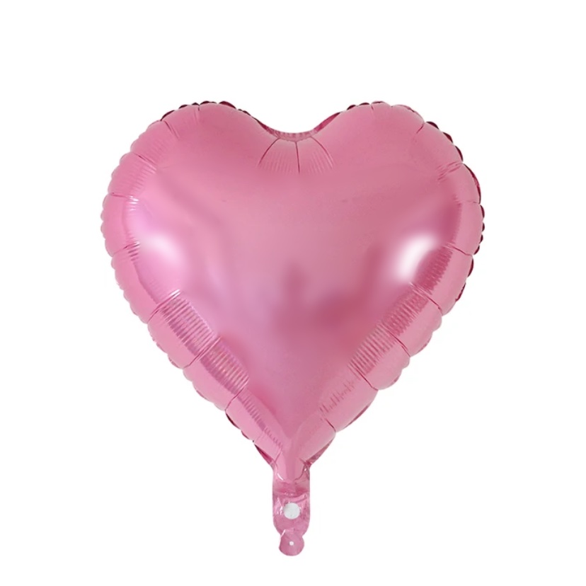 Balon serce jasny róż z helem