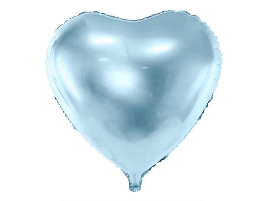 Balon foliowy Serce, błękitny