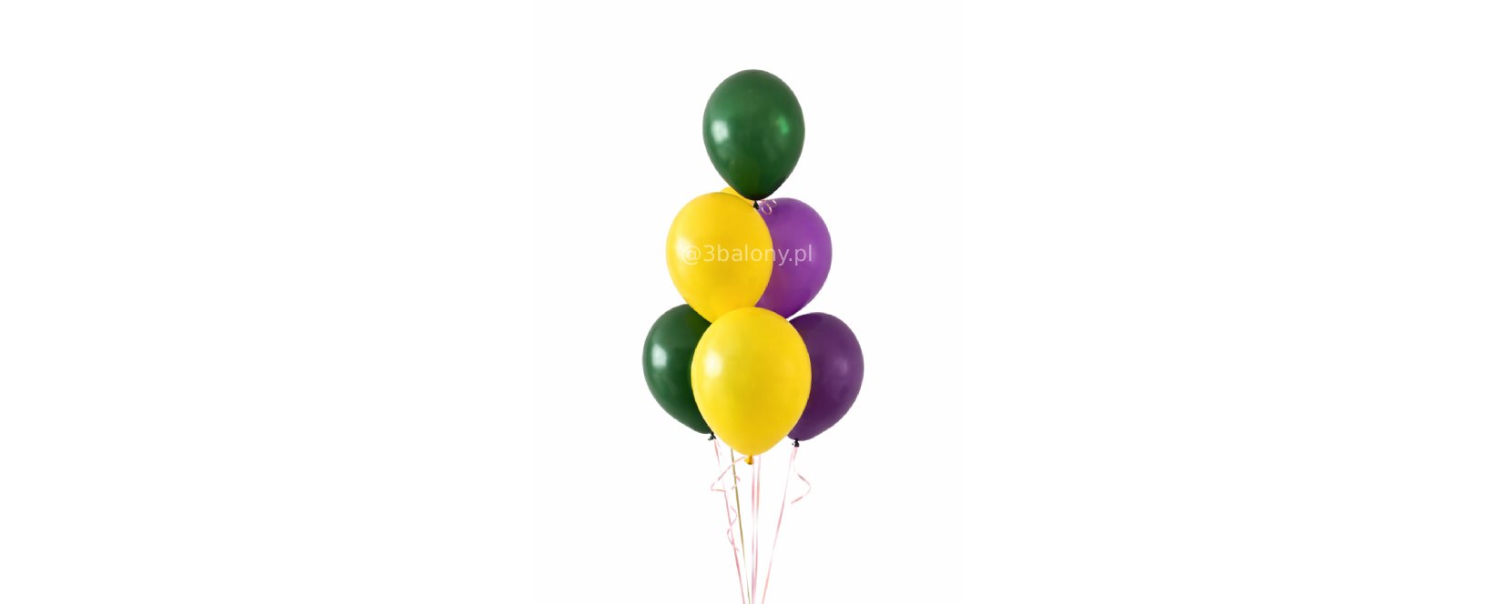 Sześć balonów lateksowych w jednym bukiecie
