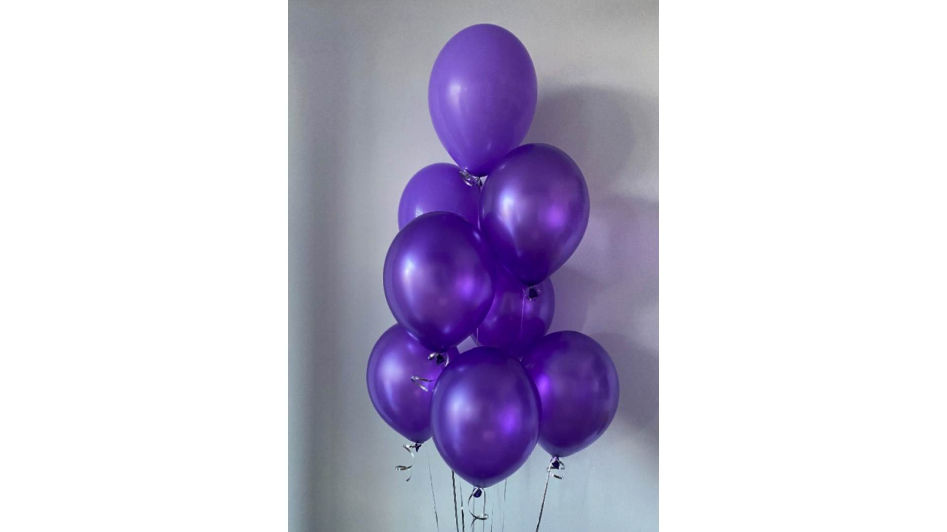 8 balonów w kolorze fioletowym