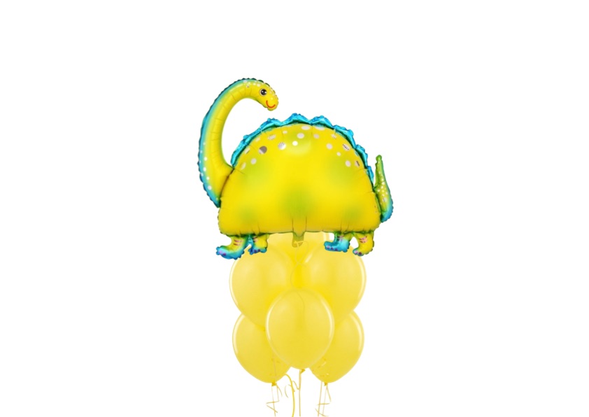 Zestaw balonów w żółtym kolorze