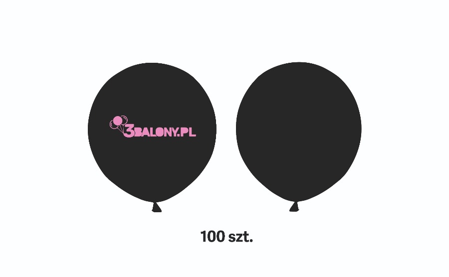 Balon lateksowy z logo firmy 100 szt. + patyczki