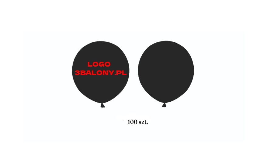 Balon lateksowy z logo firmy 100 szt. + patyczki oraz zatyczki